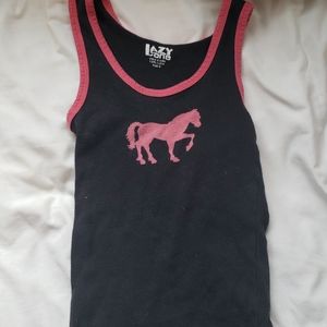 Pink horse shirt